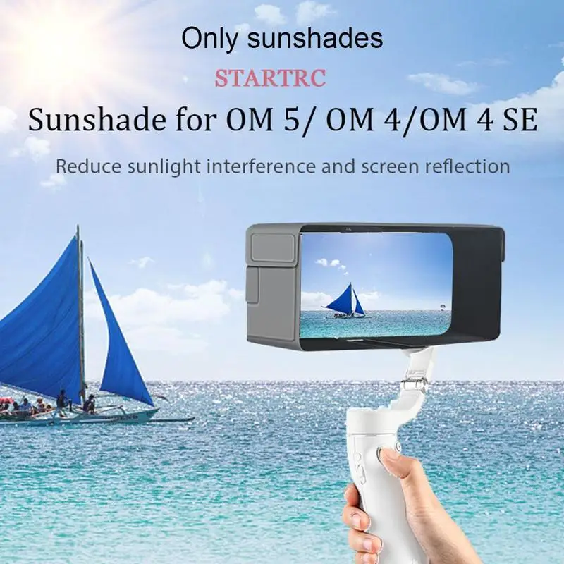 

Gimbal Sunshade Light Block Cover For DJI OM 5/ OM 4 SE/ OM 4 Handheld Gimbal Mobile Phone Sunshade Light Accessories