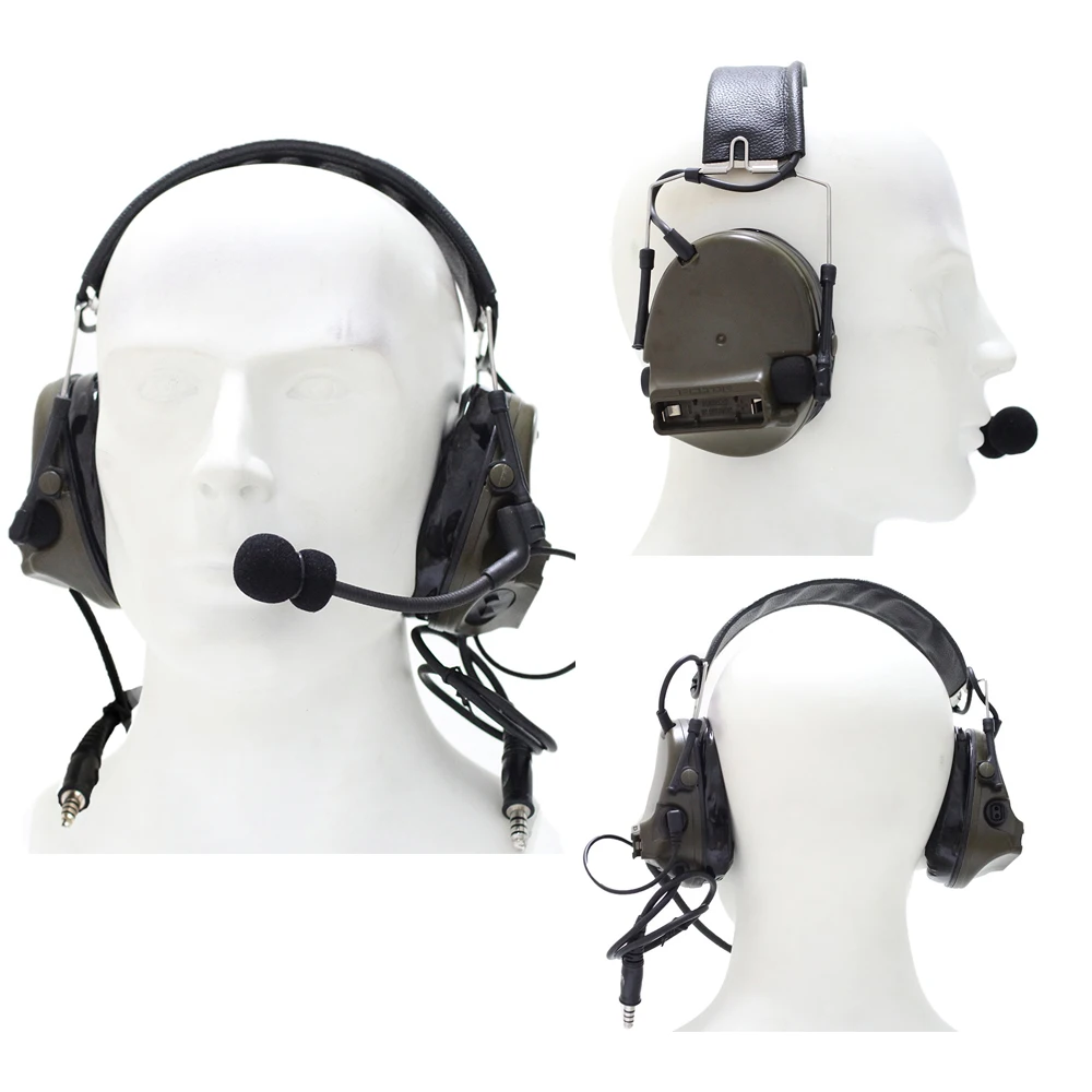 

SPINA TAC-SKY COMTAC III Tactical Earmuff Version Noise Cancelling Earphones Standard Hunting Airsoft Headphones
