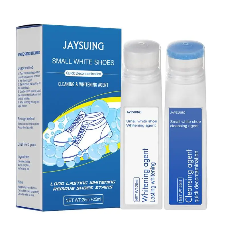 

Travel Shoe Cleaner Kit Remove Stain Dirt And Grime With The Cleaner And Conditioner Work On White Shoe Suedes Boot Canvas PU