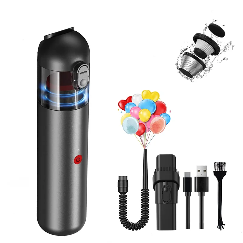

Car Vacuum Cordless Rechargeable, Handheld Vacuum Cleaner Strong Suction with Air Blower,Portable Mini Vacuum for Home and Car C