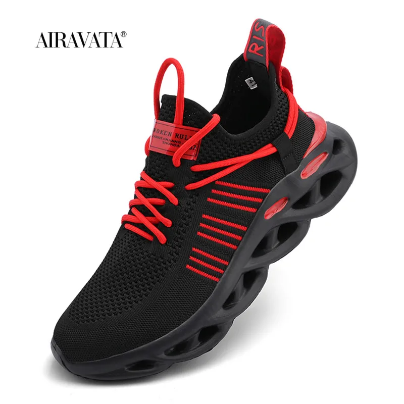 Women and Men Lightweight Fashion Sneakers  Athletic Knit Running Shoes Couple Tennis Gym Shoes Zapatos De Mujer