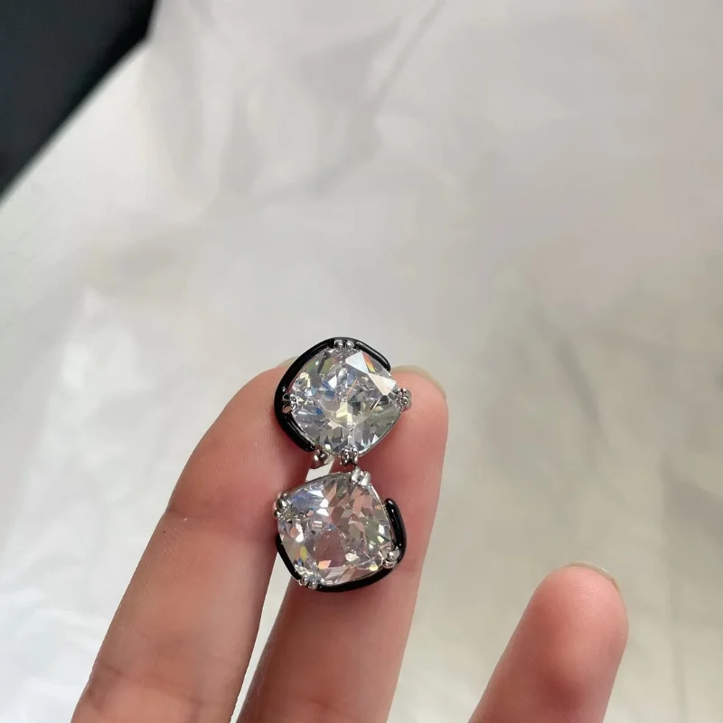 

Timeless Wonder AAA+ Zirconia Geo Stud Earrings for Women Designer Jewelry Ins Rare Gothic Luxury Brand Top Gift Kpop Prom 6266