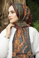ottoman pattern shawl e winter autumn 2021 muslim women hijab headscarf islamic turkey