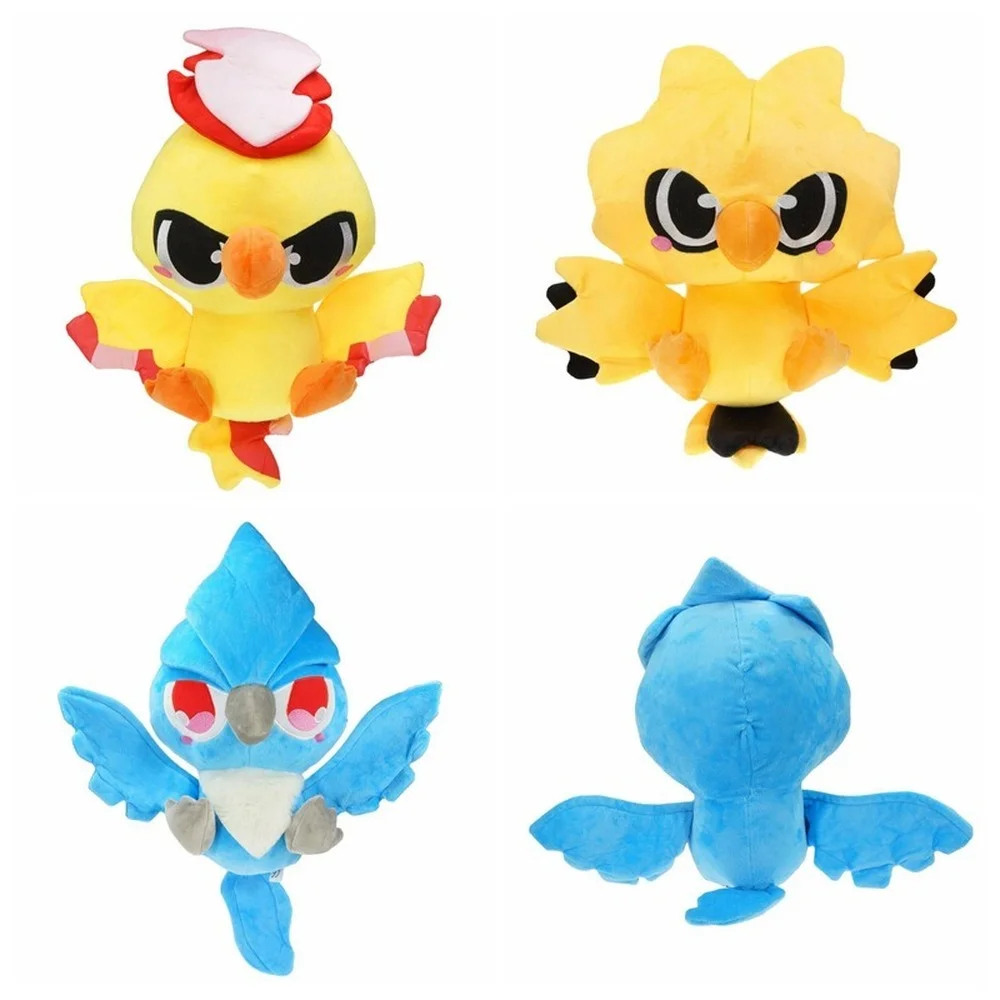 

30cm Kawaii Plush toys Anime Pokemon Zapdos Moltres Articuno Plushie Soft Stuffed Animals Peluche Dolls Kids fans gift cute toy