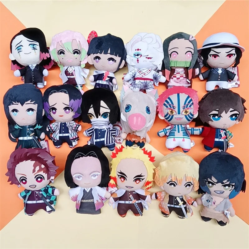 

15cm Anime Demon Slayer Tomioka Giyu Kamado Tanjirou Kamado Nezuko Agatsuma Zenitsu Plush Toys Doll Pendant Gift