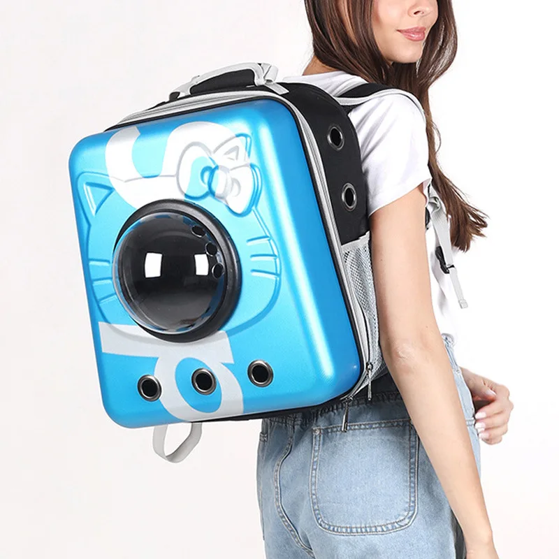 

Переноска для домашних животных, Воздухопроницаемый рюкзак на плечо для маленьких собак и кошек, переносная складная сумка для путешествий
