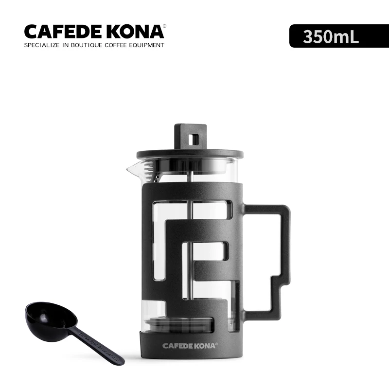 Coffee Press Tea Coffee Maker Glass Coffee Pot High Density Stainless Steel Mesh Heat Resistant Glass
