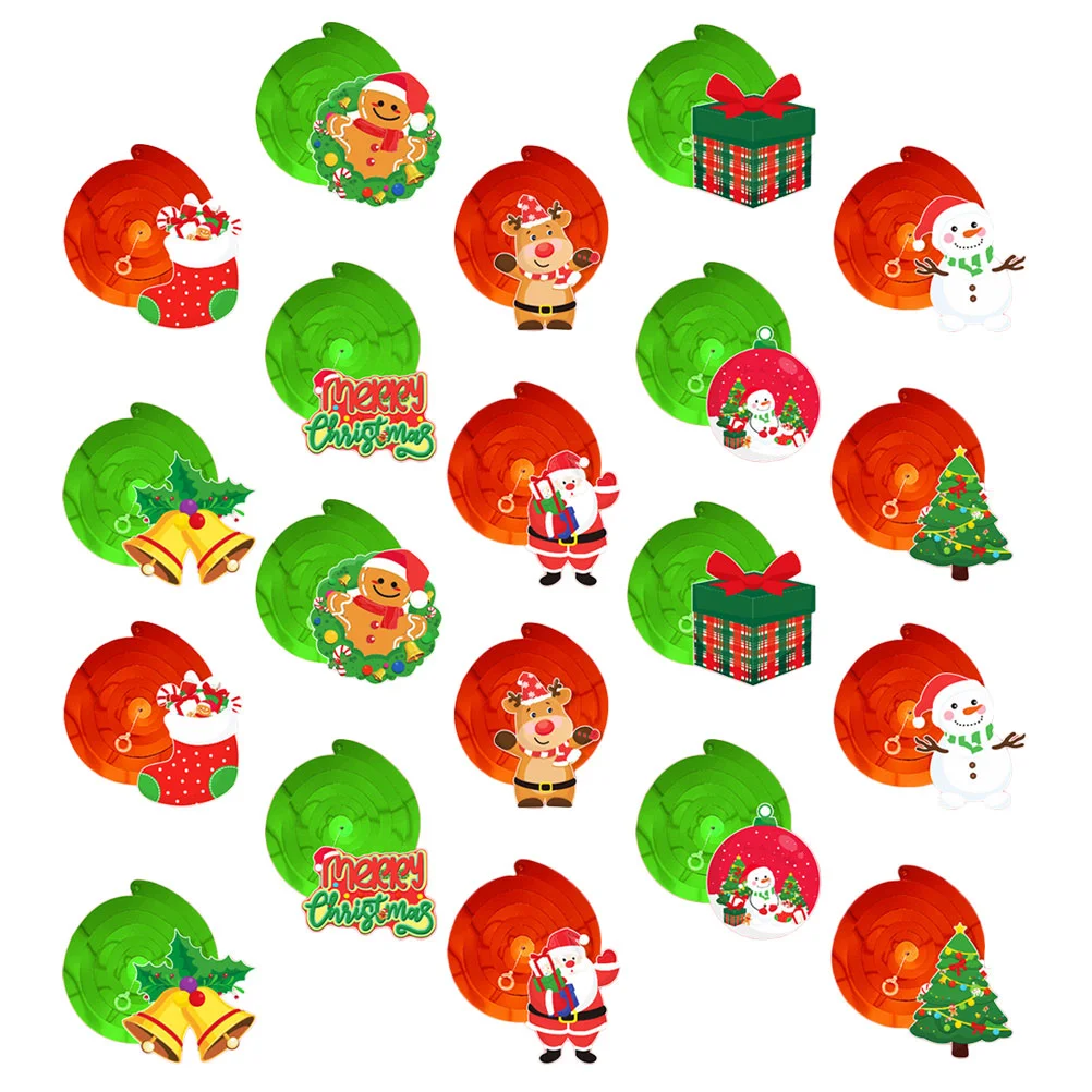 

Xmas Hanging Swirls Christmas Decorations Venue Setting Props Background Paper Party Yard