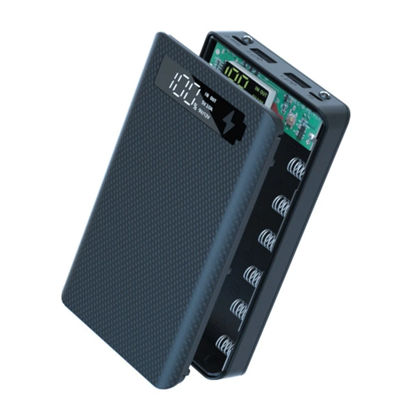 

6X18650 Battery Charger Box Power Bank Case 18650 Battery Charging Box For Mobile Phone Charge