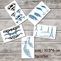 temporary tattoo sticker wings feather diamond waterproof fake tatto small size tatoo for girl woman kid man sell in lots