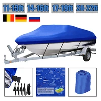 210d trailerable boat cover waterproof fishing ski bass speedboat v shape blue boat cover 11ft 22ft blue grey black