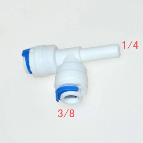 

5 шт. 3/8 "Быстрое подключение 1/4" Т-образный соединитель трубы обратный ST023G