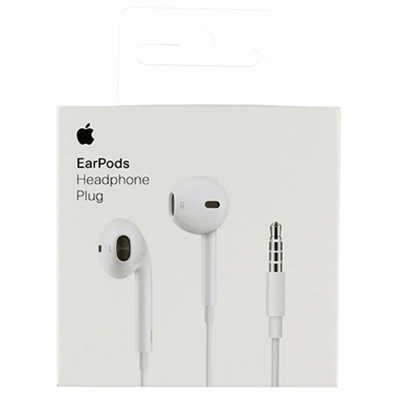 

Наушники Apple EarPods с разъемом 3,5 мм, проводная гарнитура, аксессуары для iPhone 8