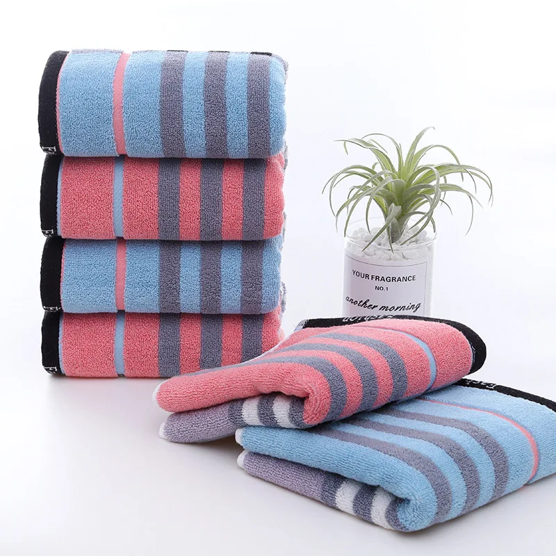 

100% Cotton 34*74cm Couple Face Towel Absorbent Pure Hand Face Clean Hair Shower Microfiber Towels Bathroom Home Hotel for Adult