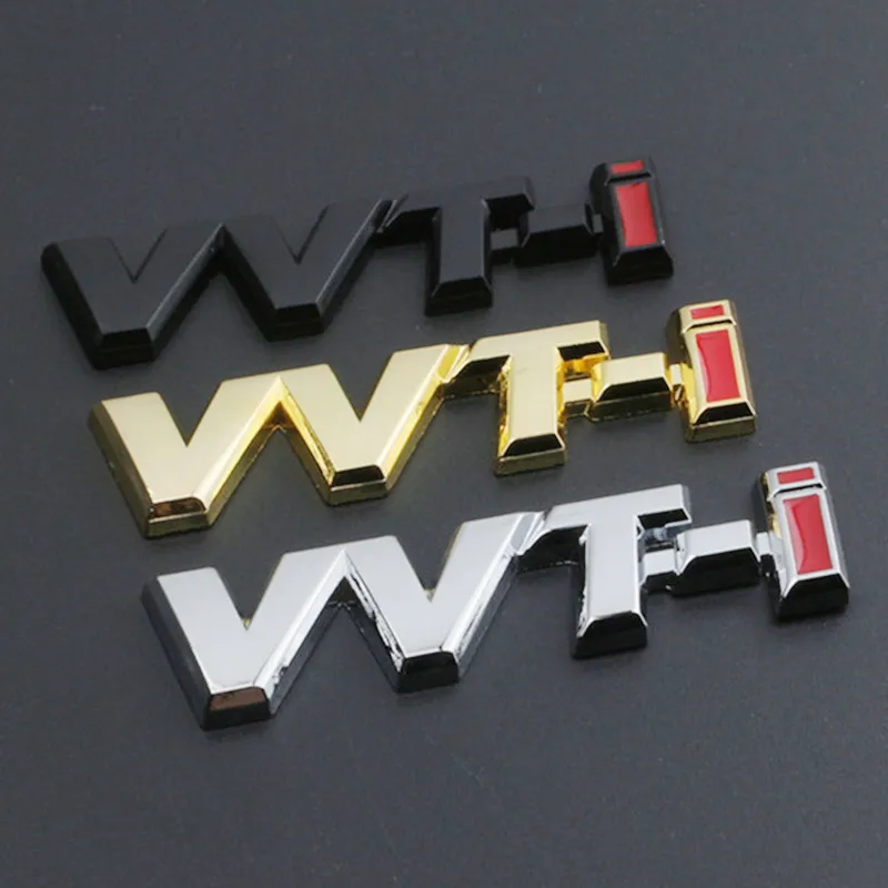 Car Sticker Fender Emblem Auto Side Wing Badge Decal For Toyota VVT-i VVTi Logo Camry Corolla Yaris Rav4 Chr Auris Avensis Reiz |