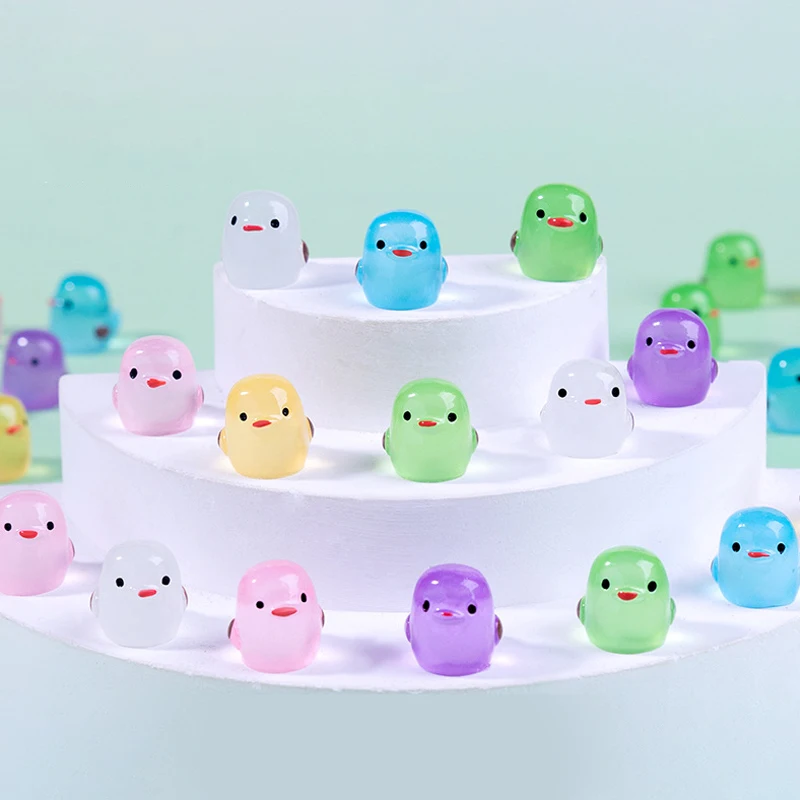 10 шт. миниатюрные фигурки из смолы с героями мультфильмов светящиеся цыпочки