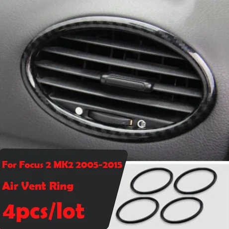 

Декоративные аксессуары для стайлинга автомобиля, чехол-накладка из углеродного волокна для салона Ford Focus 2 mk2 2005-2008