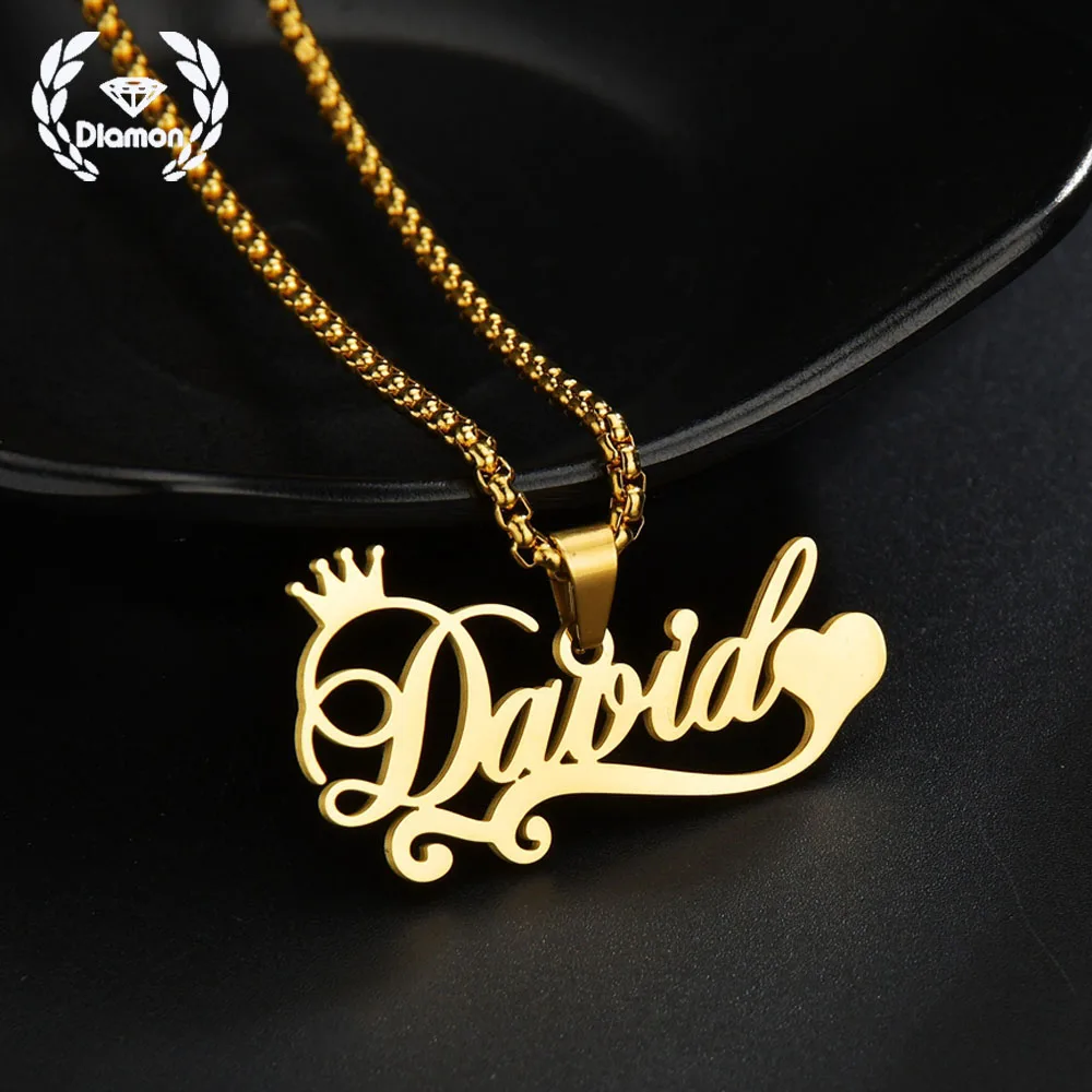 

Ожерелье женское из нержавеющей стали с именем на заказ