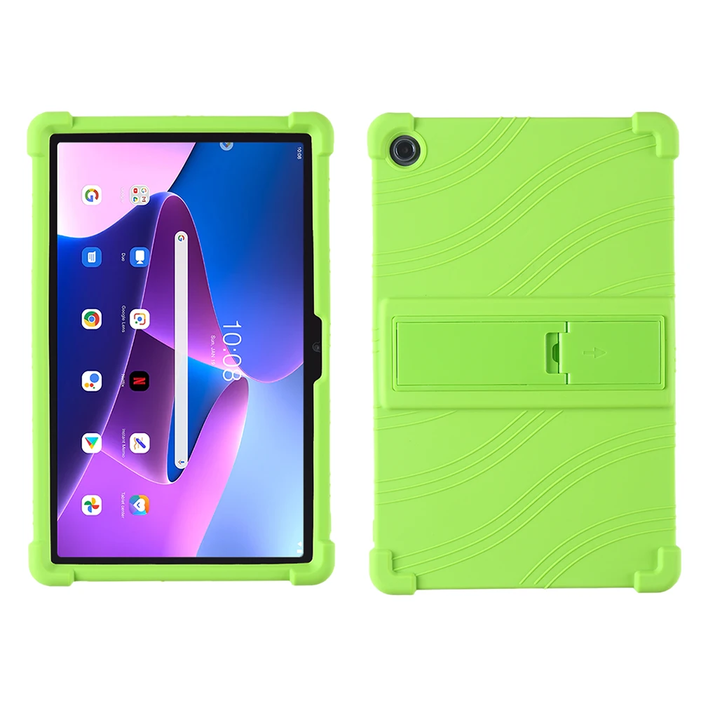Фото Силиконовый чехол-подставка для Lenovo Tab M10 Plus Gen 3 10,6 дюйма M10Plus 3-го поколения TB125 TB128 Tb128FU Tb128XU, мягкий противоударный чехол №3