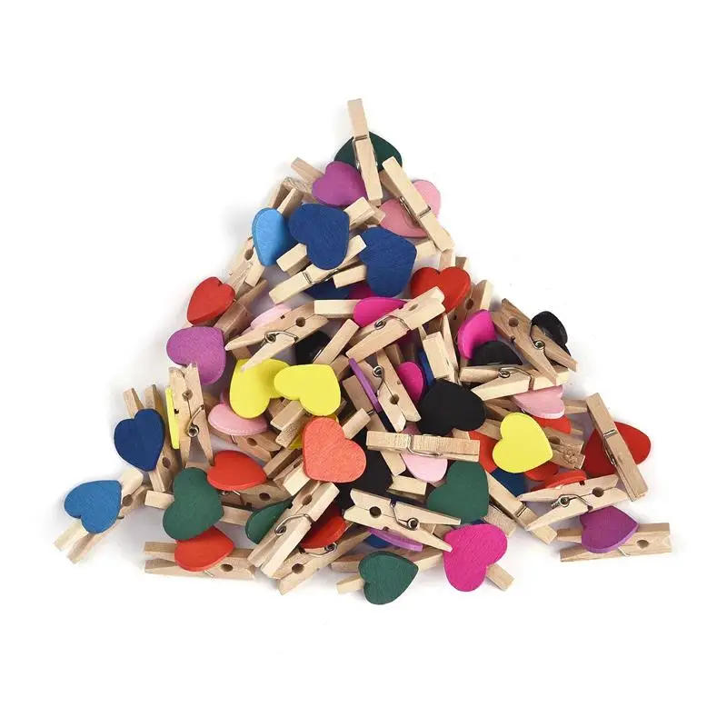 

50pcs Multicolor Wooden Clips Fabric Clamps Patchwork Photo Paper Peg Pin Sewing Tools Sewing Accessories Wooden Clip Decoration