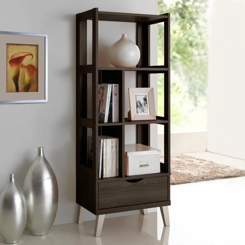 

Baxton Studio Kalien Leaning Bookcase