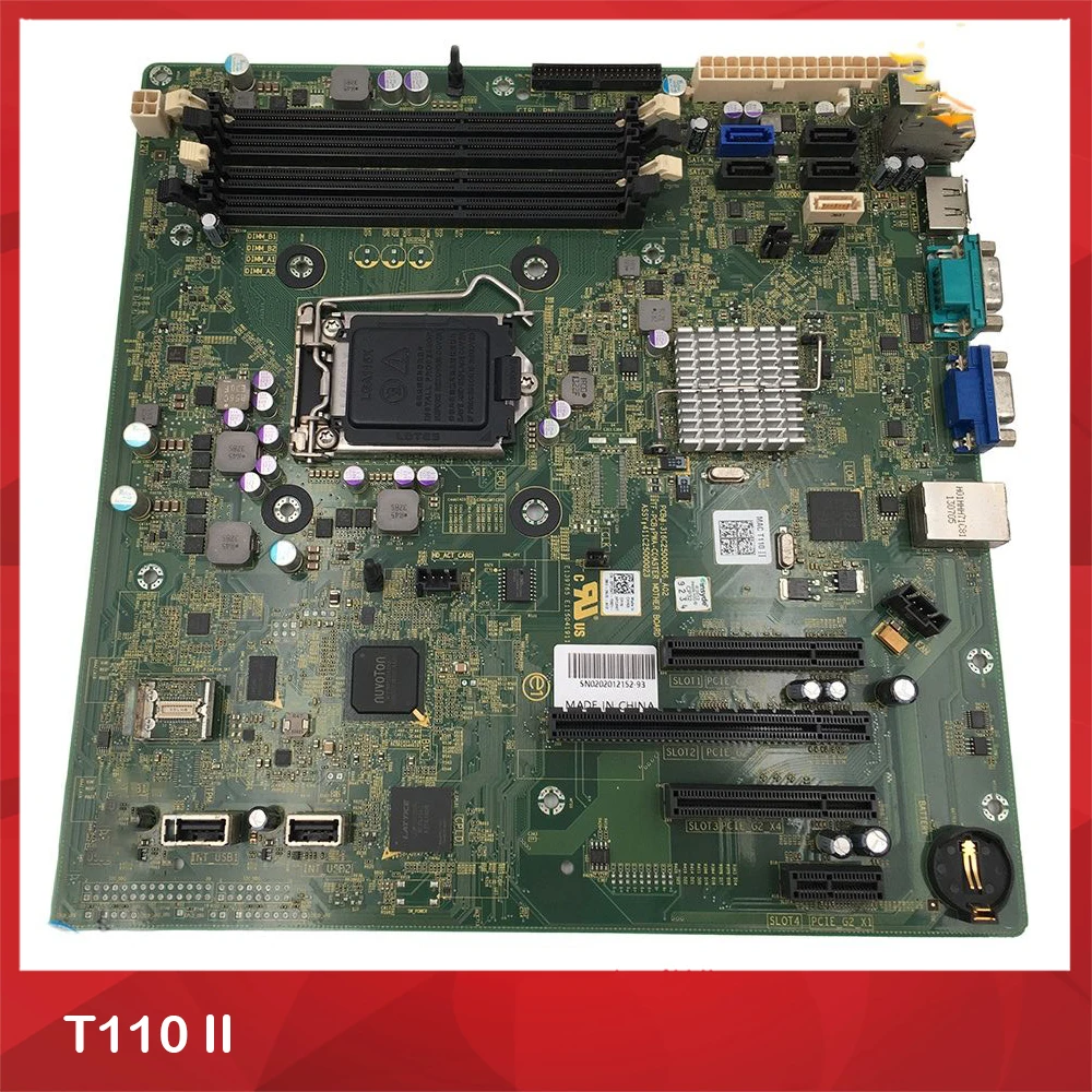 Tower Server Motherboard For Dell For T110 II PM2CW PC2WT 0PC2WT W6TWP 2TW3W 15TH9 DDR3 C202 Test Before Shipment