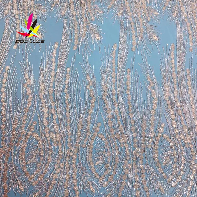 

Роскошная кружевная сетчатая кружевная вышивка, африканская кружевная ткань с блестками, 3D бисерный материал для свадьбы