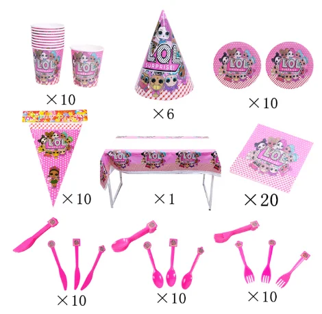 Pаспродажа Кукла сюрприз LOL, вечерние НКИ, украшение для детского дня рождения, игрушечный костюм, мультяшная аниме-фигурка, одноразовая посуда, рождес... Дешево Кукла сюрприз LOL, вечерние НКИ, украшение для детского дня рождения, игрушечный костюм, мультяшная аниме-фигурка, одноразовая посуда, рождес...