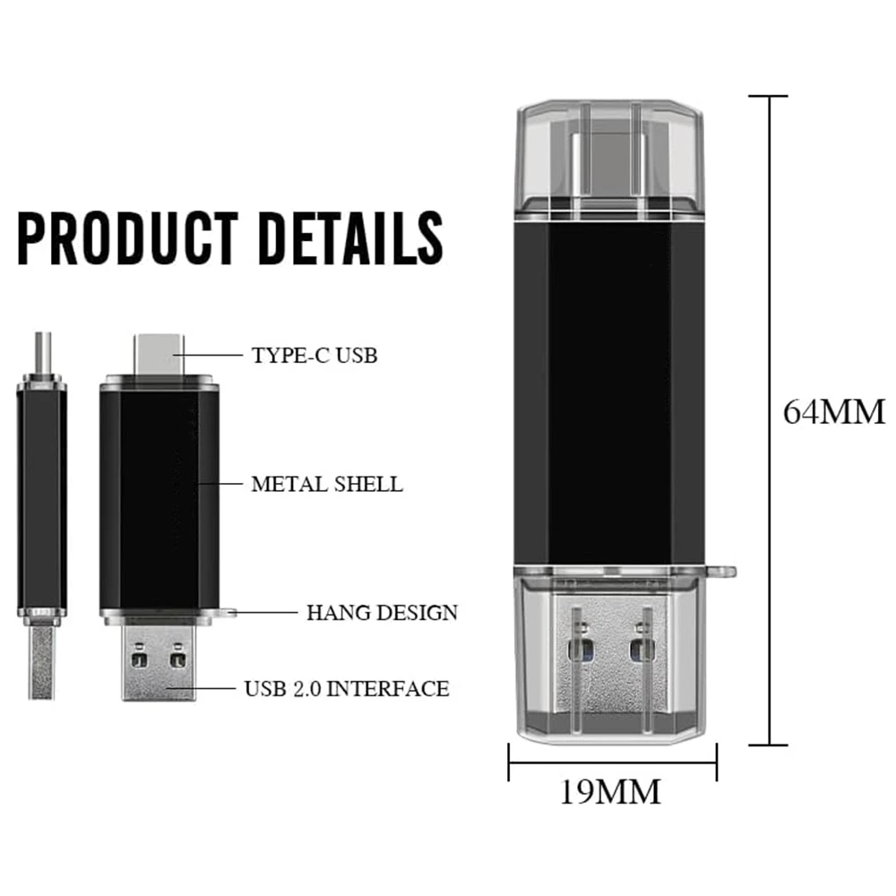 Фото USB-флеш-накопитель OTG 512 ГБ, USB 3.0 Type-C для iPhone, iPad, 128 ГБ, 256 ГБ, флешка для Samsung, Huawei, Xiaomi, Android, ноутбуков, карта памяти №5