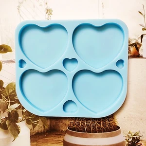 Imported N58F Novelty On Top Phone Grip Resin Mold Special-shaped Silicone Mould Heart Phone Holder Molds for