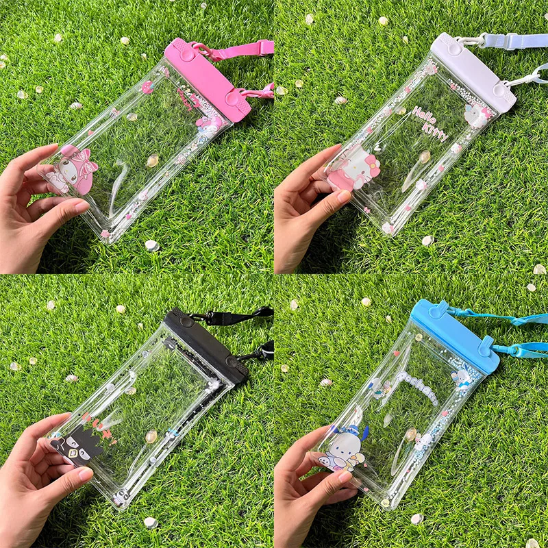 

Sanrio Hellokitty водонепроницаемый чехол для сотового телефона с сенсорным экраном для плавания дайвинга оборудование для дрифтинга прозрачный мультяшный защитный чехол с уплотнением