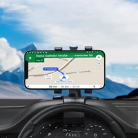 new hud car dashboard phone stand 360%c2%b0 adjustable gps car clips holder phone parking number for mobile phone car stand support