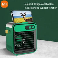 xiaomi portable air cooler air conditioner home usb small air cooler mobile phone holder spray electric cooler fan outdoor