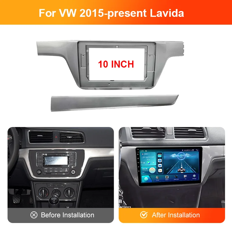 Для VW 2015-2019Lavida Audio Dash Trim Frame Facia Panel Player DVD screen 10 дюймов (9 цветов)