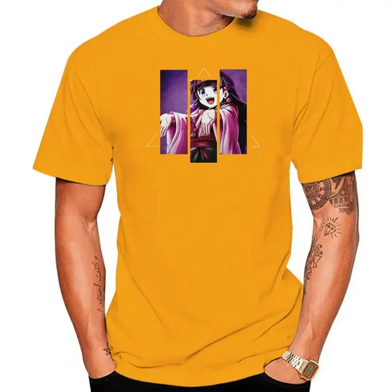 Классические мужские футболки Alluka Zoldyck хлопковая футболка с короткими рукавами и