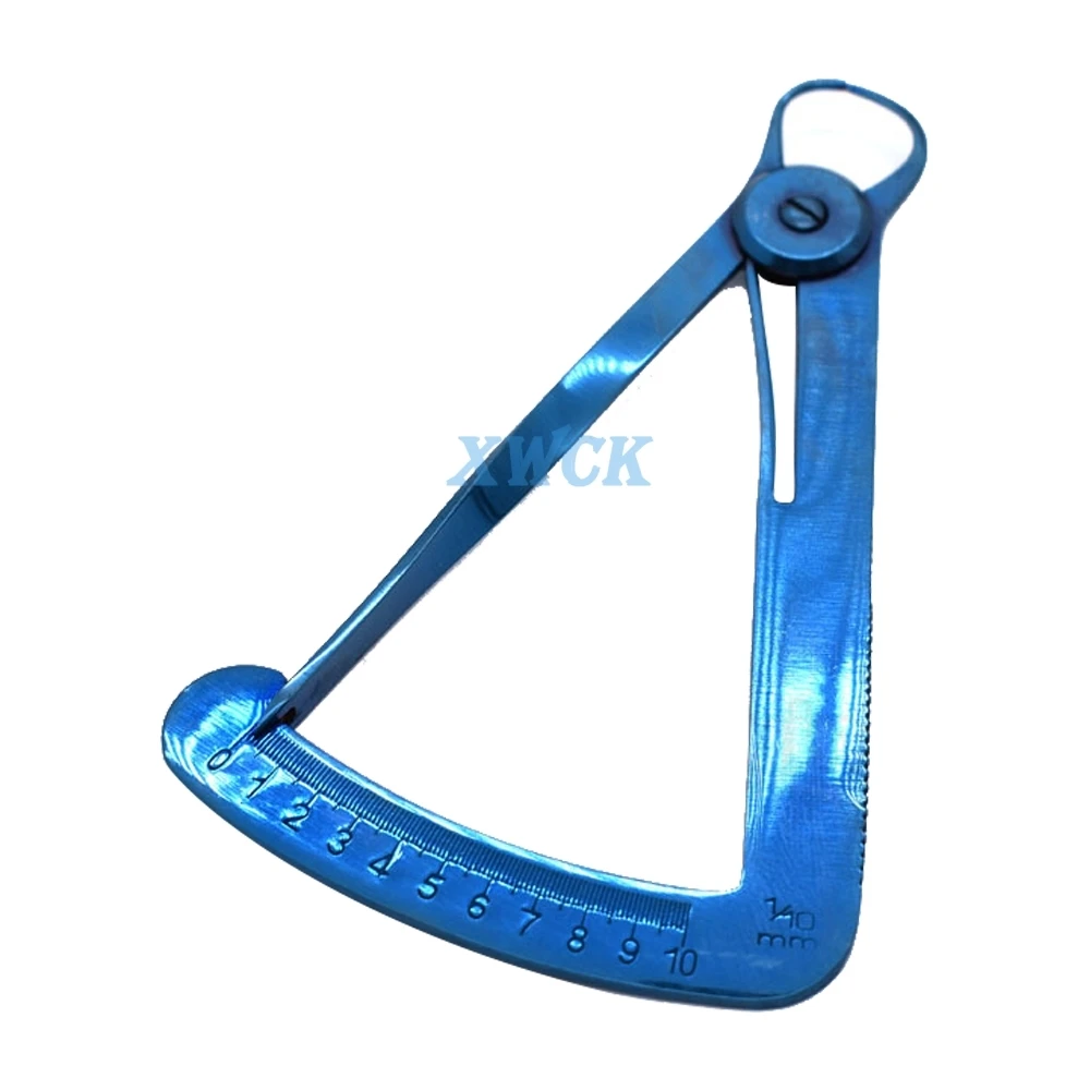 Цветной стоматологический штангенциркуль из нержавеющей стали металлический