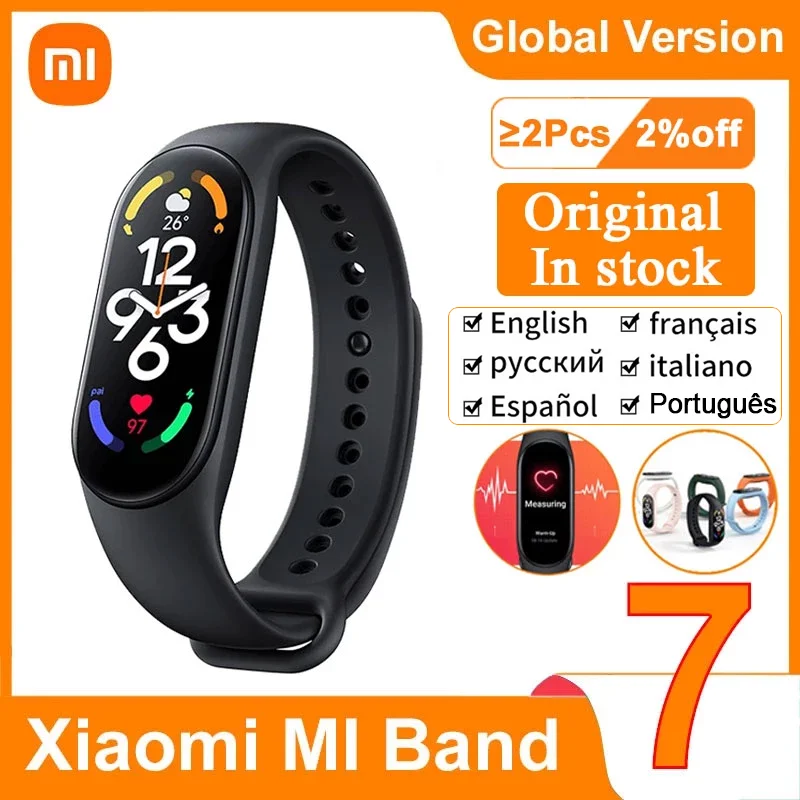 Xiaomi Band 7 глобальная версия IOS система поддерживает удаленную камеру AMOLED экран