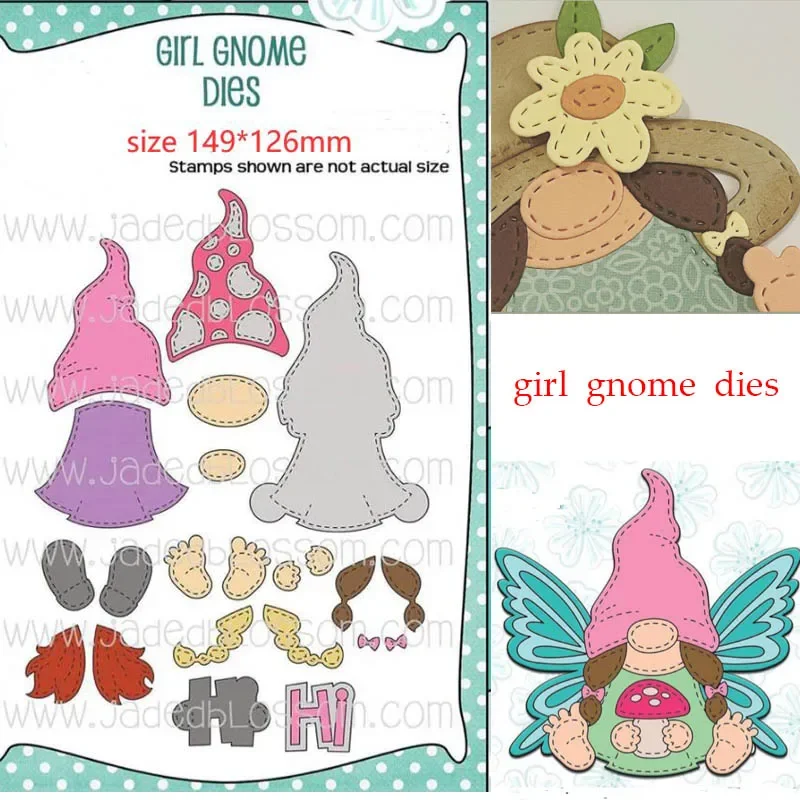 

Металлические штампы для девушек гном штампы вырезанные штампы форма для карточек для скрапбукинга бумаги рукоделия Нож Форма лезвие Дырокол