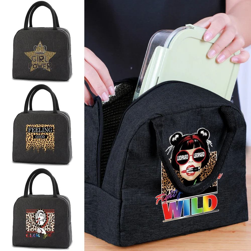 

Insulated Lunch Bag Handbags Cooler Bag Thermal Cold Food Container School Picnic Kids Trip Dinner Tote Portable Canvas Box Bag