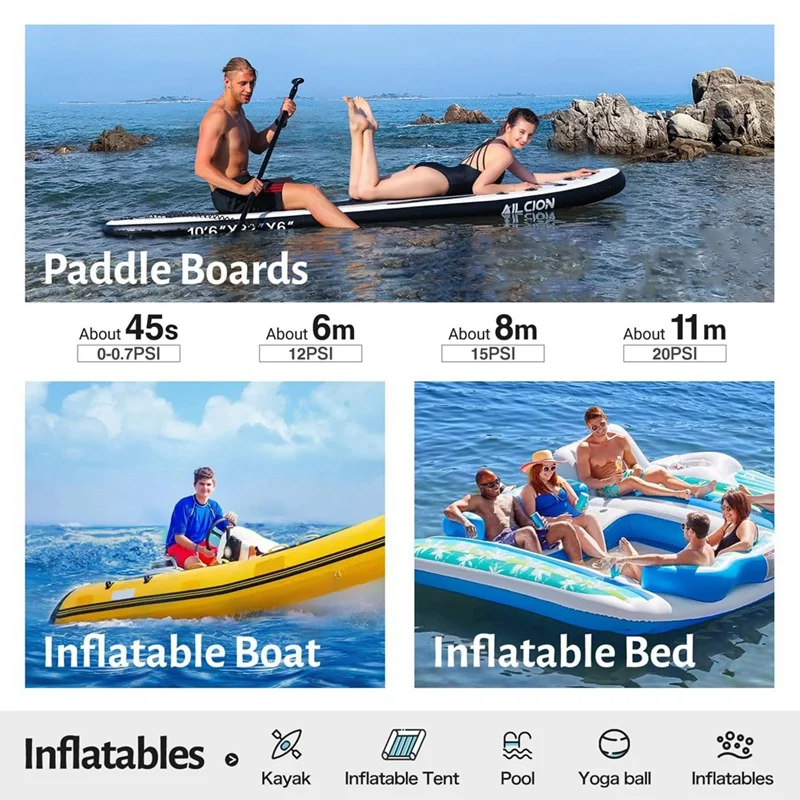 Насос LUDA для намотки SUP и лодок с двумя двигателями портативный электрический