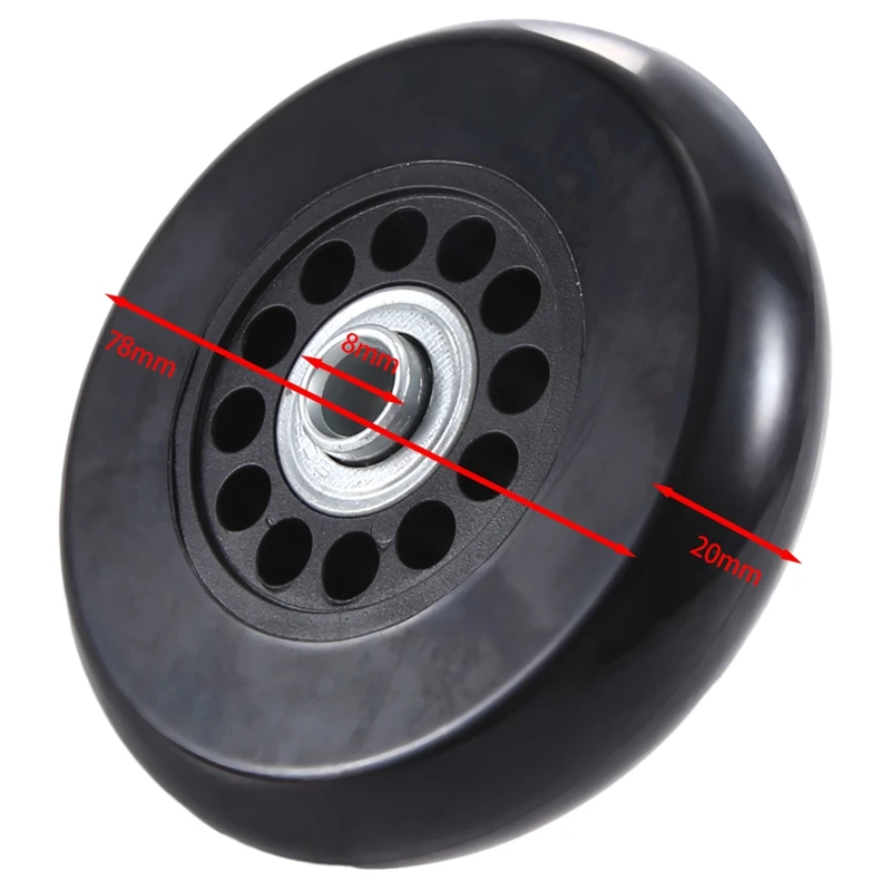 Комплект сменных колес для чемодана комплект из 2 поворотных полиуретановых