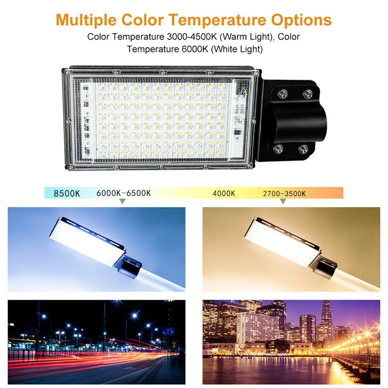 

2Pcs 100W LED Flood Light Street Lamp LED Outdoor Wall Lamp LED Lights Spotlight Waterproof LED Light