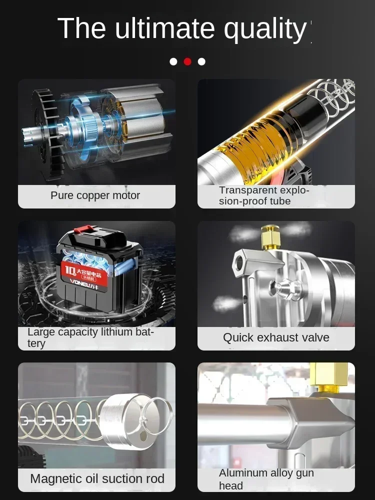Полностью автоматический электрический смазочный пистолет 24 В для тяжелого