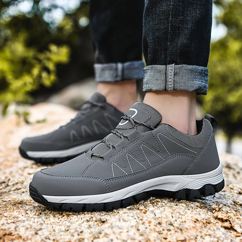 

Males Wear-resistant Mountain Sneakers Men Comfortable Non Slip Climbing Trekking Breathable Sports Running Outdoor Hiking Shoe