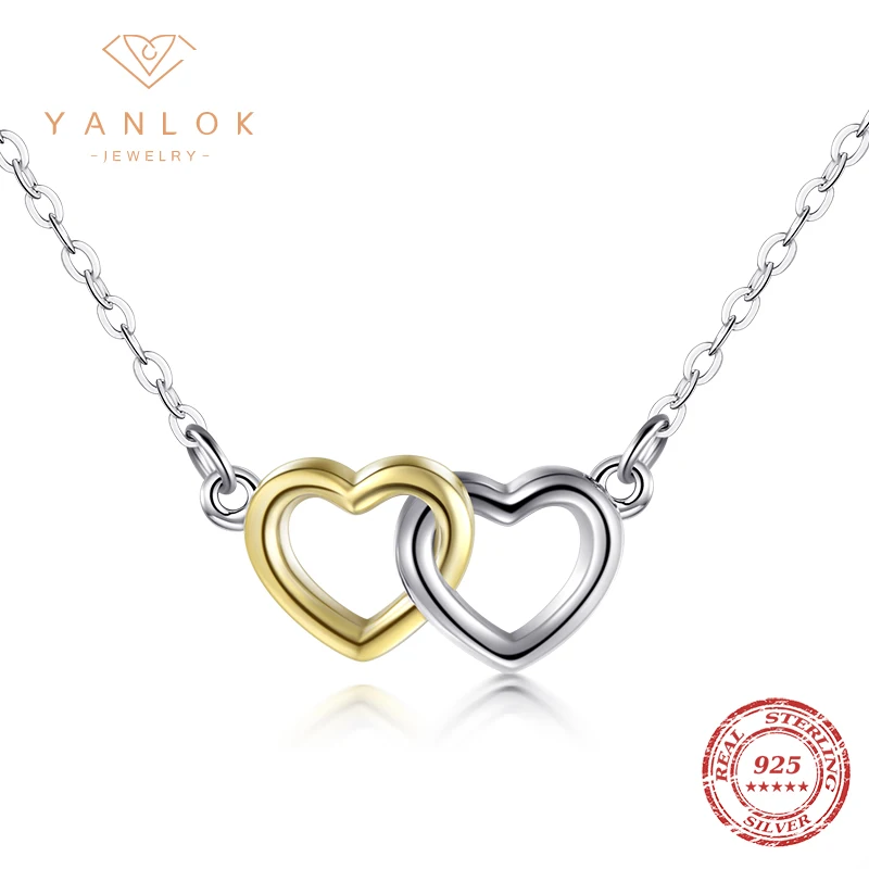 YANLOK 2023 горячая Распродажа Настоящее серебро 925 пробы ювелирные изделия сердца