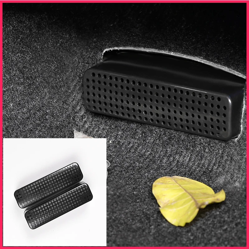 

2PCS Seat AC Heat Floor Air Conditioner Duct Vent Outlet Grille Cover trim fit For Toyota C-HR CHR 2017 2018 car Accessories