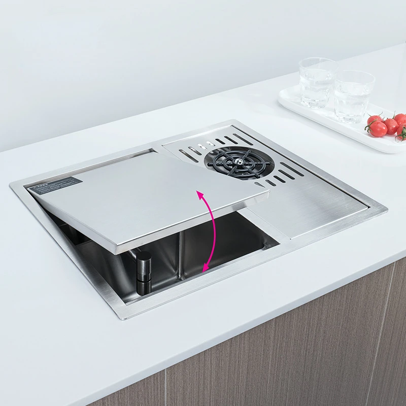 Кухонная раковина из нержавеющей стали 304 с одной чашей для бара утолщенным дном