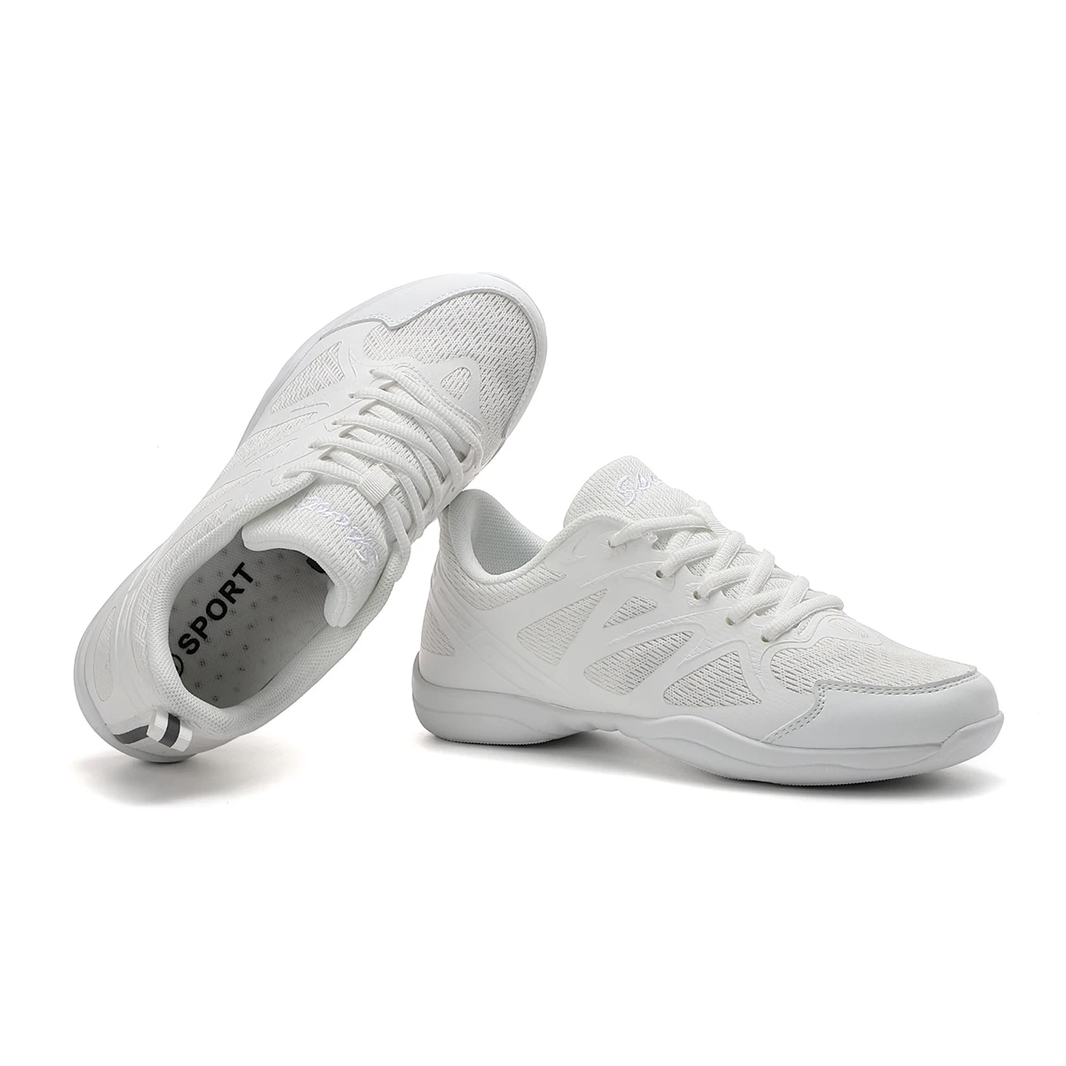 2415 белые кроссовки для танцев девочек Marwoo спортивные тренировочные тенниса