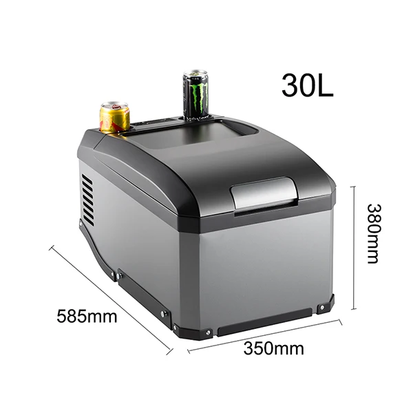 Colku 12V 24V Уникальная кривая форма Автомобильный холодильник 30L Food Truck Холодильник