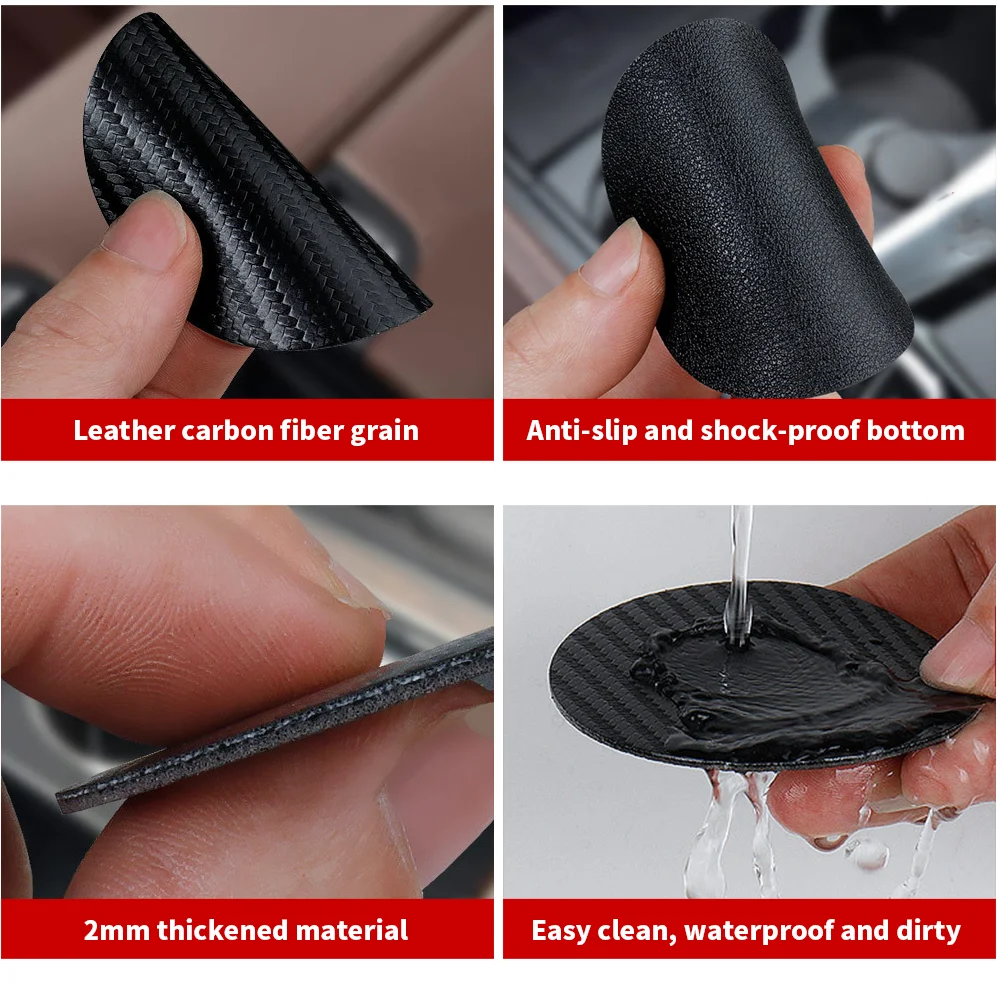 Автомобильный противоскользящий держатель для чашки с водой из углеродного